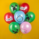 Шар (12''/30 см) Пиксели, TNT, Ассорти, пастель, 2 ст, 25 шт.