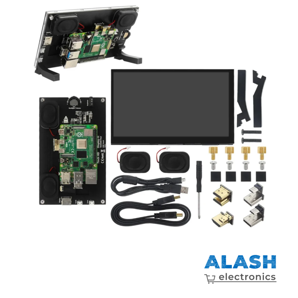 11-дюймовый сенсорный дисплей IPS 1024x600 с HDMI и динамиками для Raspberry Pi и ПК