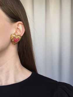 Клипсы Сердца Sonia Rykiel