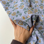 Фланель Снежная рябина на голубом