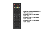 Пульт для Cadena CDT-1652SB/HOB1218