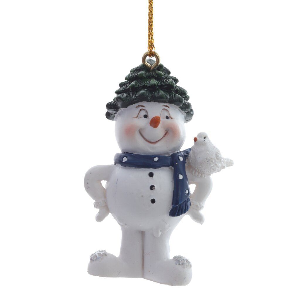 GAEM Фигурка декоративная подвесная "Снеговик", L3,5 W2,5 H6 см, 4в.