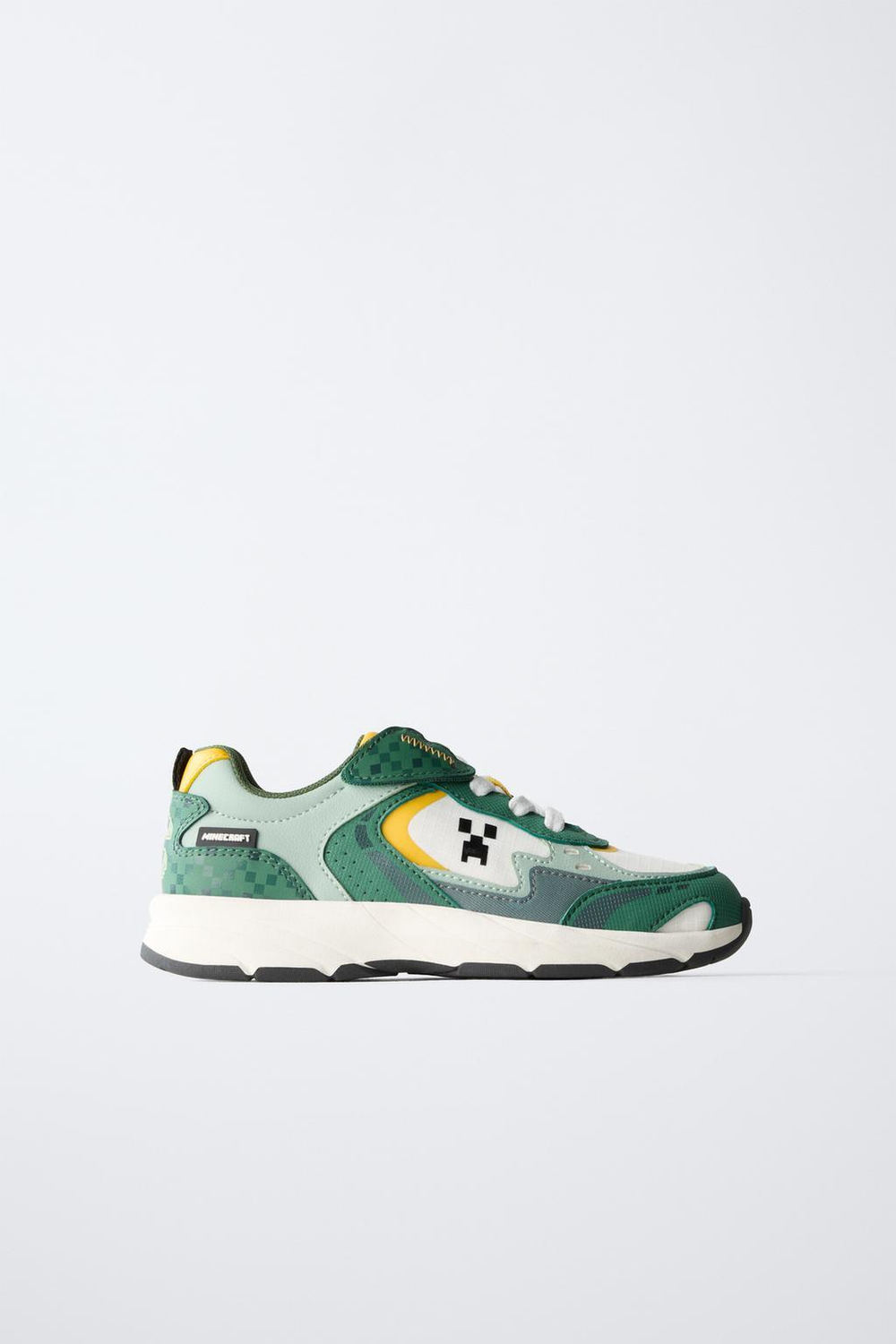 ZARA СПОРТИВНЫЕ КРОССОВКИ MINECRAFT © MOJANG AB. ™, ЗЕЛЕНЫЙ