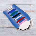 Шнурки силиконовые 12шт «Summer», насыщенный цвет, цвет микс