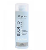 Kapous Professional Blond Bar Бальзам оттеночный для волос, питательный, для оттенков блонд, Стальной, 200 мл