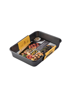 Форма для запекания 38.3х25.2х5.5см Wo Home Gold Baking серая