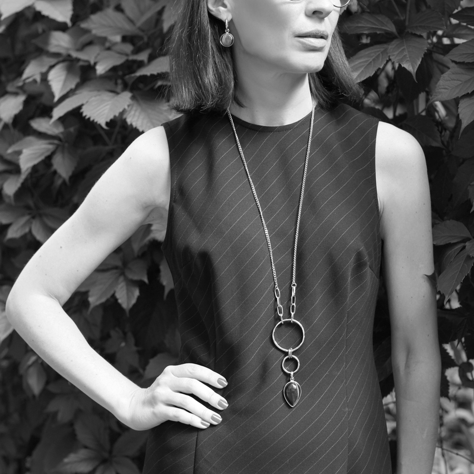 Колье Fiore Luna NATURAL LAPIS LN3171-2 BL/S