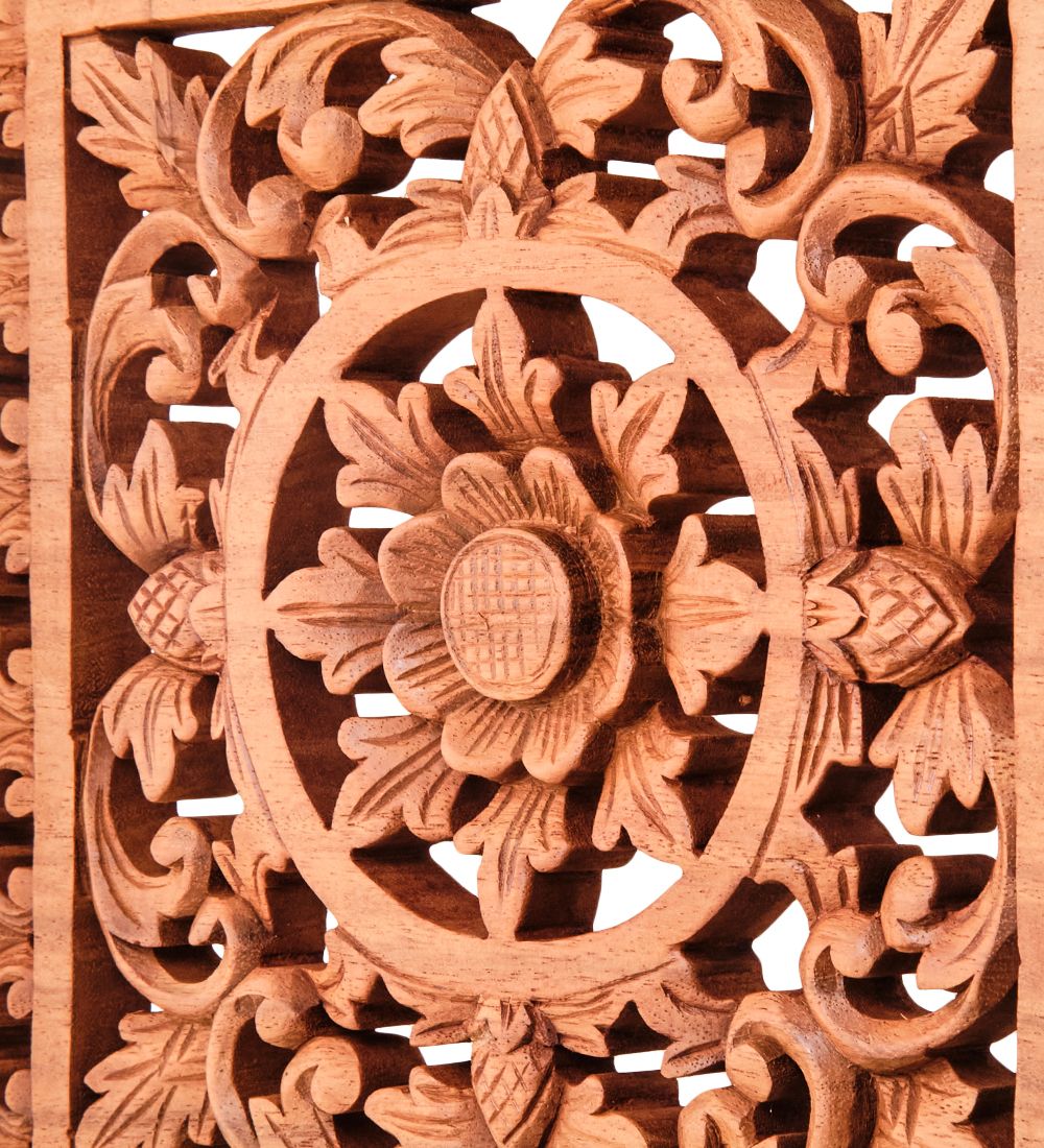 Decor and Gift 17-129 Панно резное «Цветы» (суар, о.Бали)