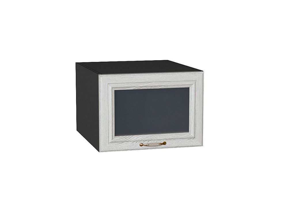 Шкаф верхний горизонтальный остекленный глубокий Шале