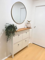 IKEA Обувница 4 ящ,HEMNES 106*101*22, белая/светло-коричневая, КЫМОР (ХЕМНЭС ИКЕА)