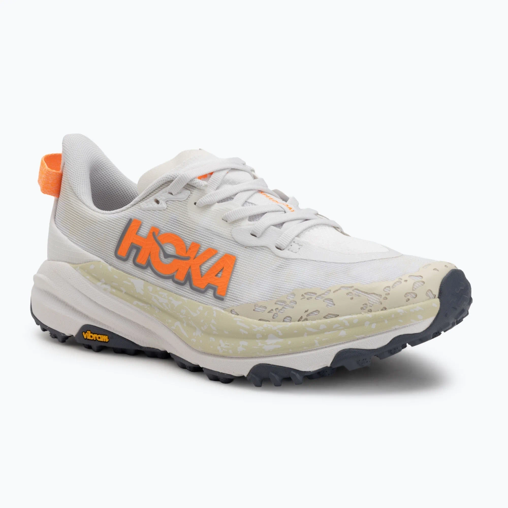 Кроссовки для бега HOKA Speedgoat 6 white/neon tangerine