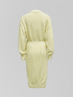 Комплект JN 5276 пушистый из платья миди и кардигана с поясом в комплекте