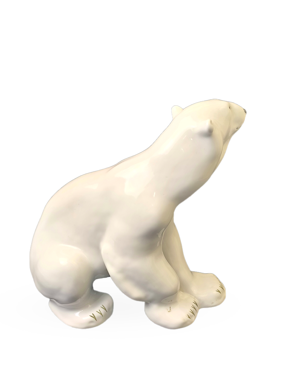 Фарфоровая статуэтка "Белый медведь" ЛФЗ