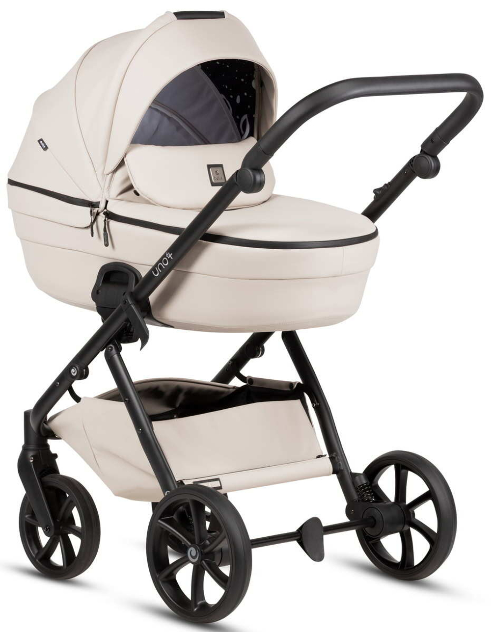 Детская коляска Tutis Uno 6 Plus Leather collection 2 в 1 1602151 Latte