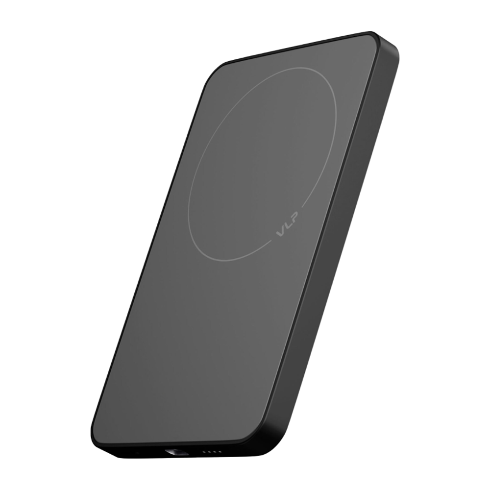 Внешний аккумулятор MagSafe VLP Diamond Energy (Qi2) (5000 мА·ч) Беспроводная зарядка: Qi 15 Вт. Проводная зарядка: USB-C. Есть виджет на iOS, LED-индикация, поддержка PD 3.0, QC 3.0, PPS, AFC, SCP и FCP. Энергоёмкость — 19,35 Вт·ч. Максимальная выходная