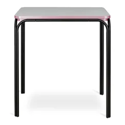 Стол обеденный ror, 70х70 см, черный/серый/розовый