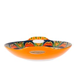 Блюдо с ручками "Arabesque" (оранжевый) 22,5х20см (min9) (транспортная упаковка)