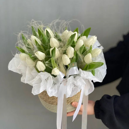 Кашпо с тюльпанами коллекция Spring 26