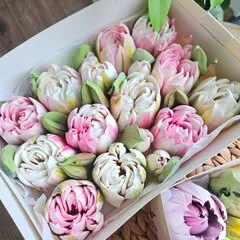 Зефир «Махровые тюльпаны» / 23*16 см