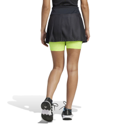 Женская теннисная юбка adidas Pleat Pro Skirt Women - Black, Neon Yellow