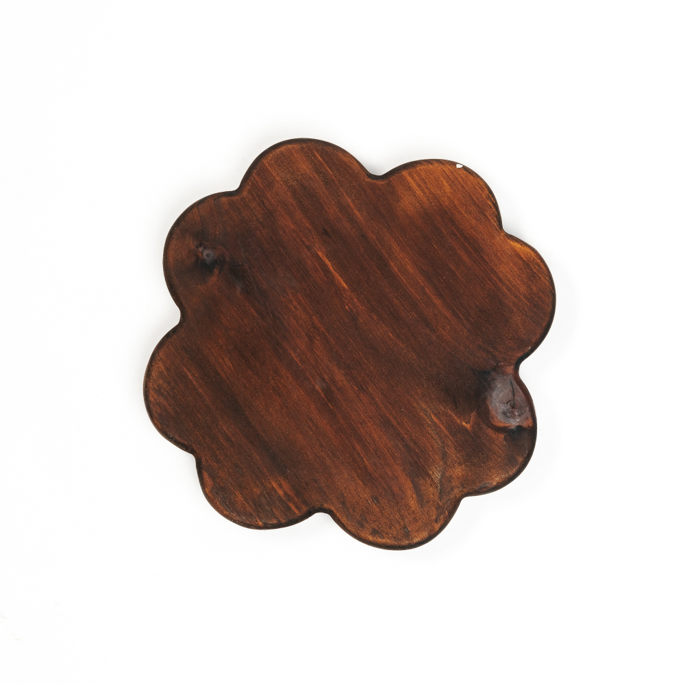 Деревянная менажница из кедра "Клевер" с эпоксидной смолой MG33