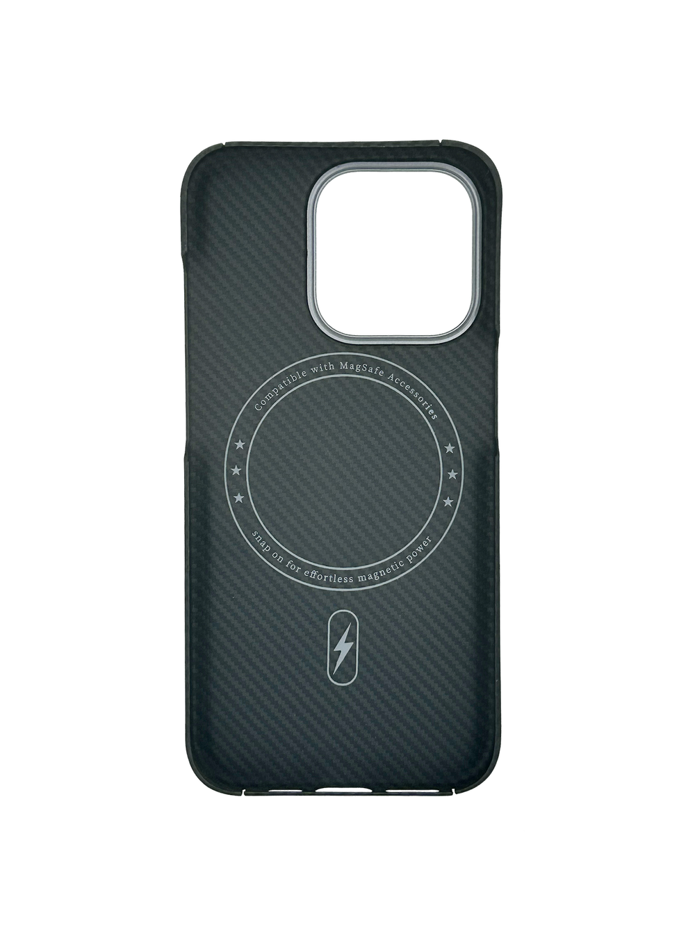 Карбоновый чехол MosSeller для iPhone 15 Pro, черный