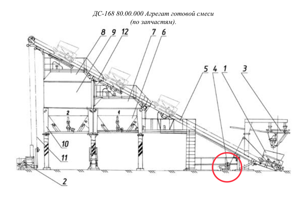 ДС-168 80.05.000 Установка привода эстакад