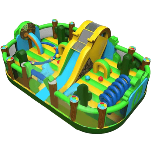 Коммерческий надувной батут "Водопад в джунглях"