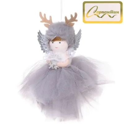 Подвеска «Фея из сказки» 14 см, графит