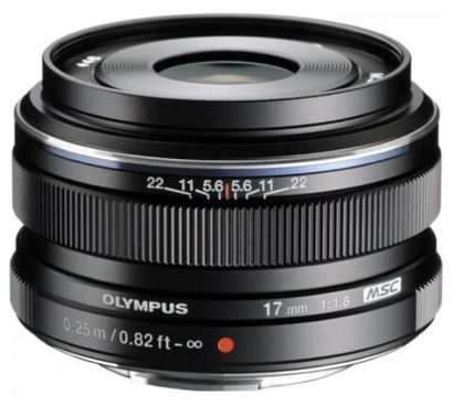 Olympus 17mm f/1.8, черный