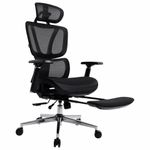 Кресло BRABIX PREMIUM "Evolution ER-700", подножка, слайдер, синхромеханизм, сетка, черное, 532947