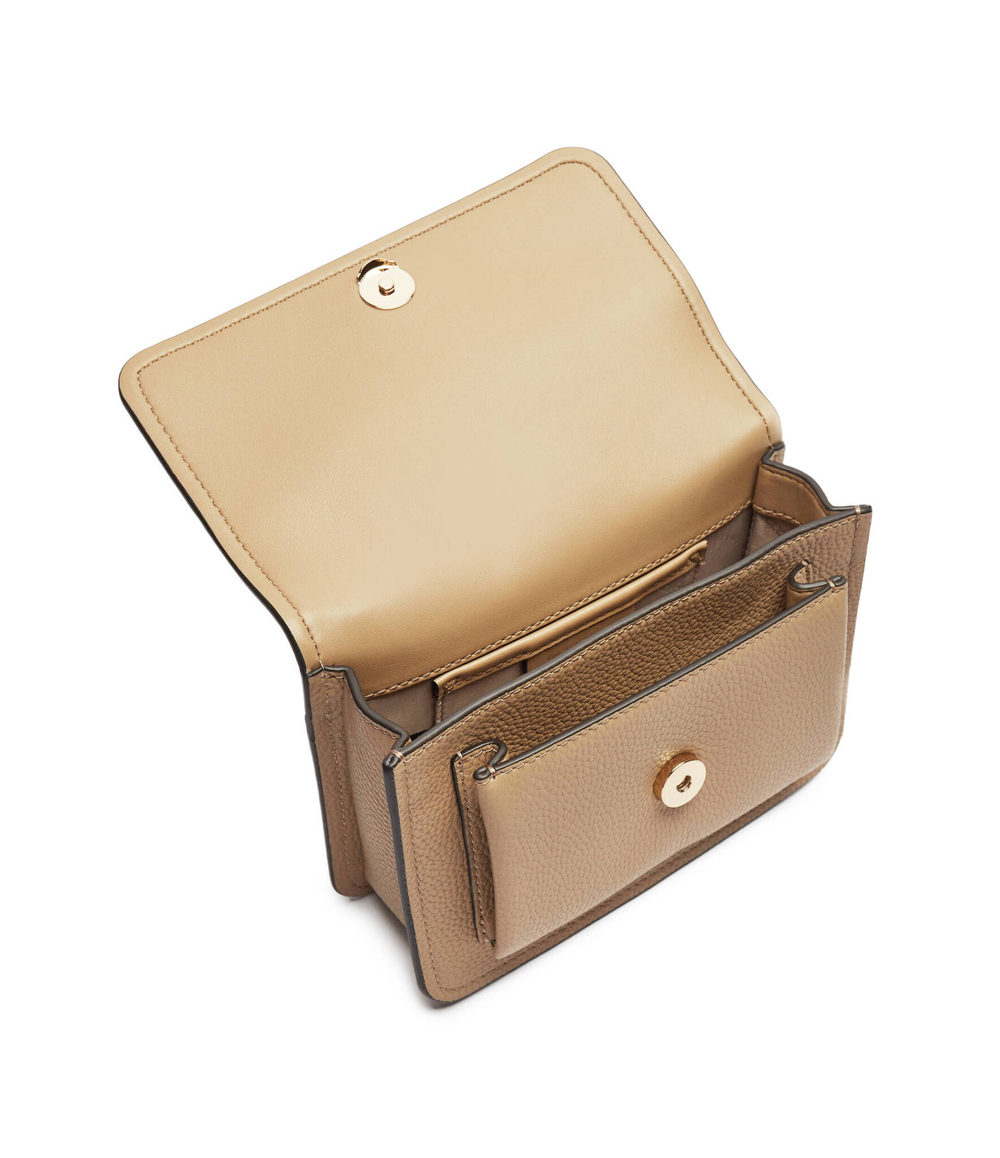 Кожаная сумка через плечо Claire Michael Kors - бежевый(32T4GC7C1T)