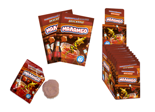 Напиток сухой безалк быстрорастворимый Маламбо(кола) 24бл*24шт*9мл