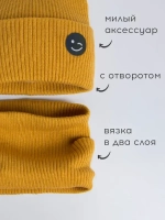 Шапка и снуд для мальчика на осень