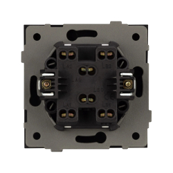 Механизм выключателя одноклавишный перекрёстный SWT-TENDO-MKX1-SFPL-GR (230V, 10A) (Arlight, -) 054573