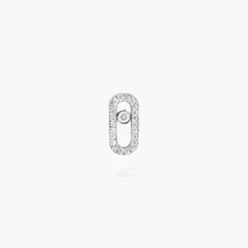 Messika Move Uno single pave stud earring