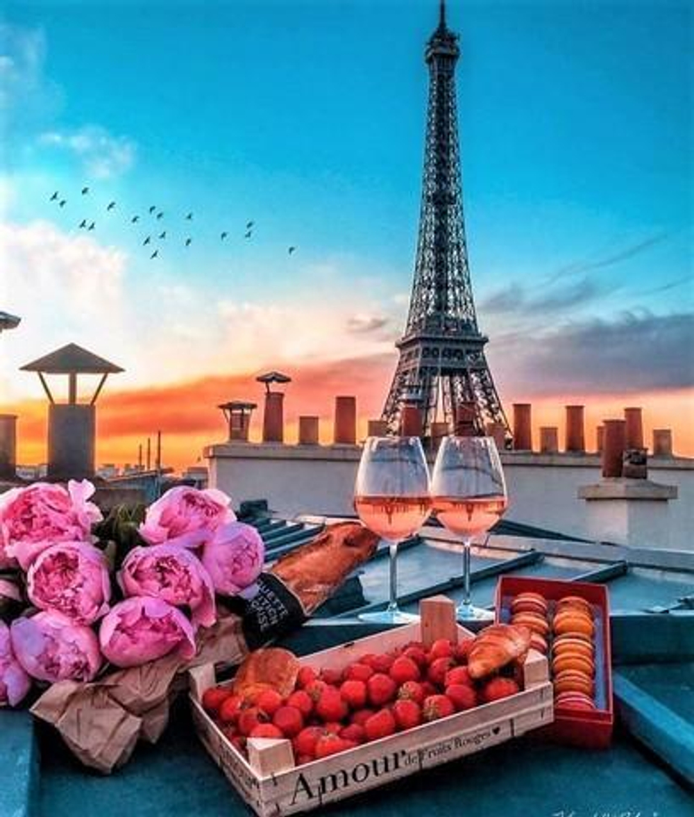 Картина по номерам 40х50 см ВЕЧЕР В ПАРИЖЕ (Арт. Х-6619)