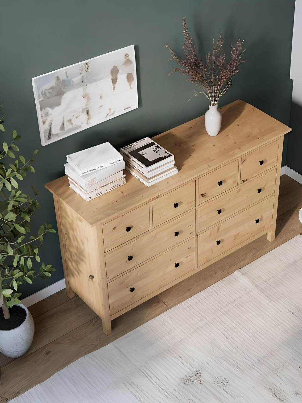 IKEA Комод TARVA 3 ящика, 79х95х39, белый, ТИРАНА (ТАРВА ИКЕА)