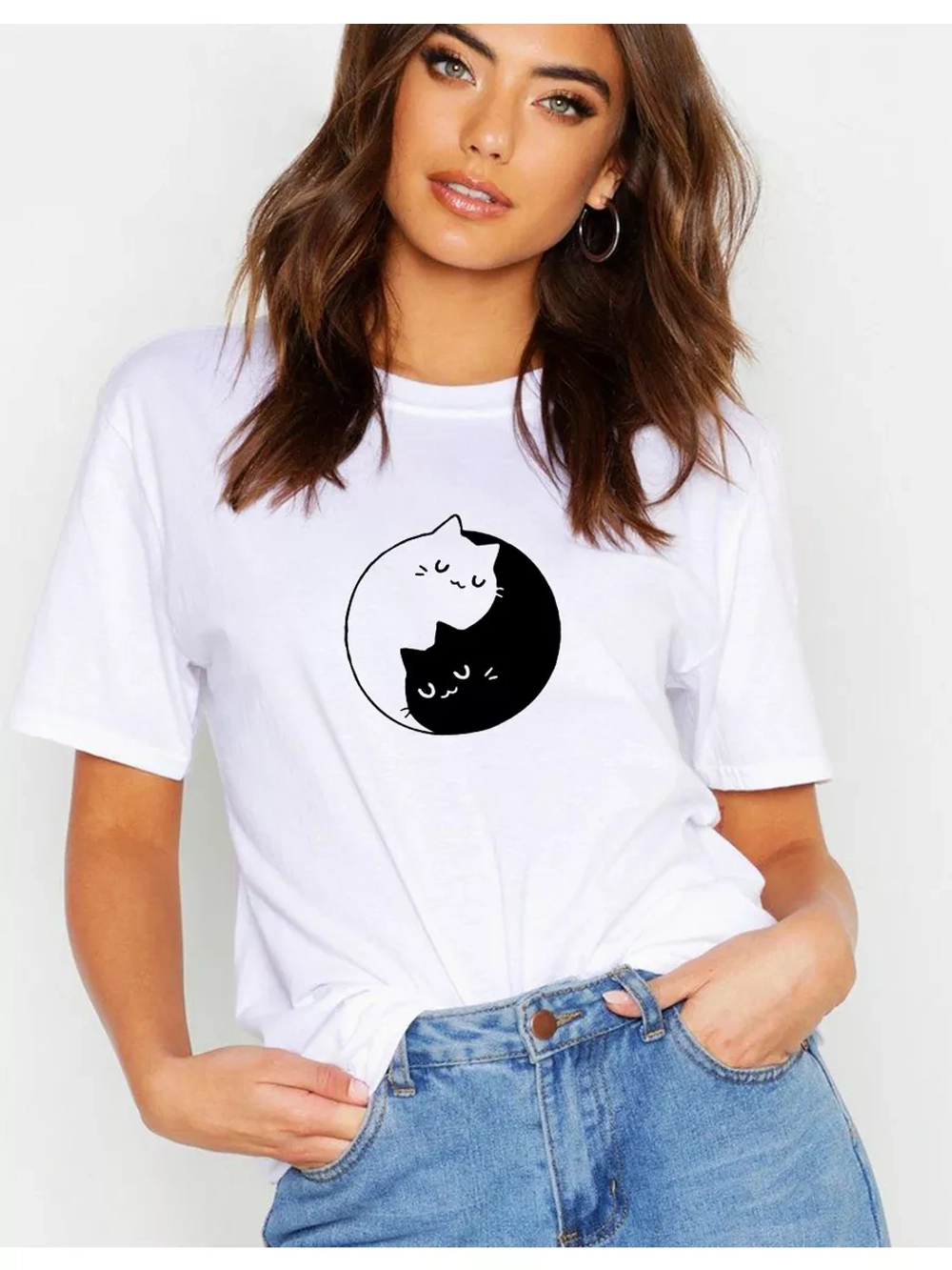 Футболка базовая с принтом