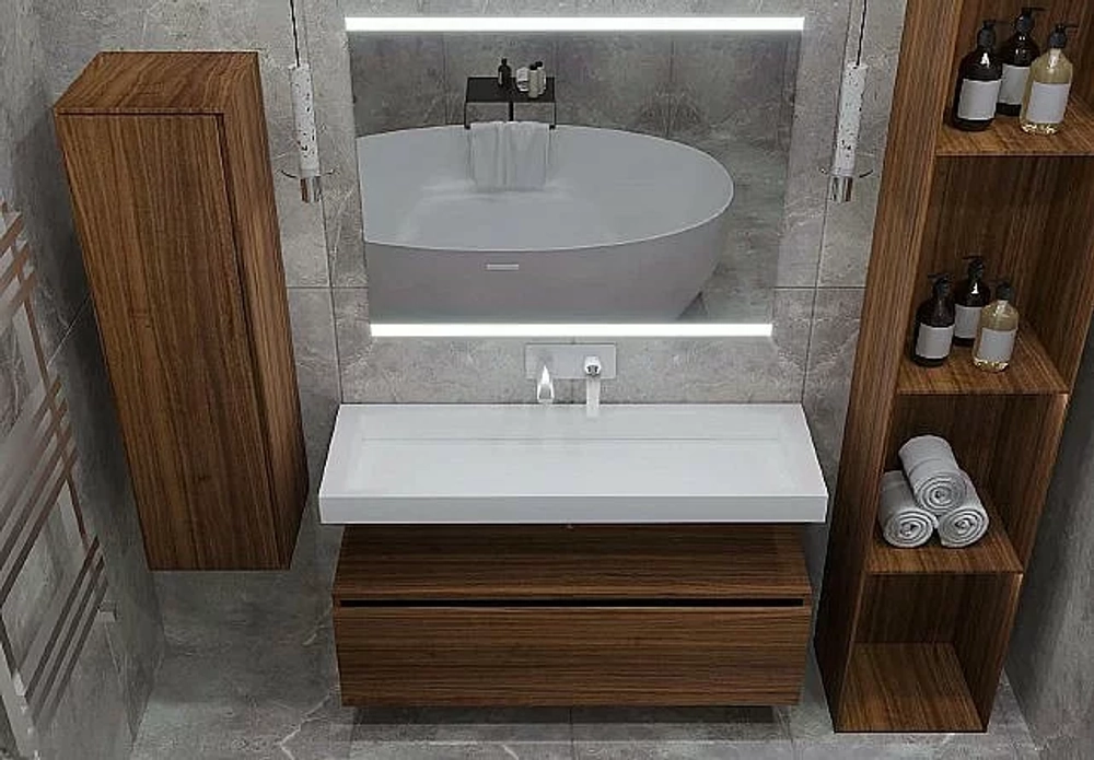 Раковина-моноблок Armadi Art Flat 859-100 белая