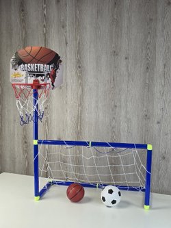 Игровой набор Футбольные ворота 72x36см, футбольный мяч