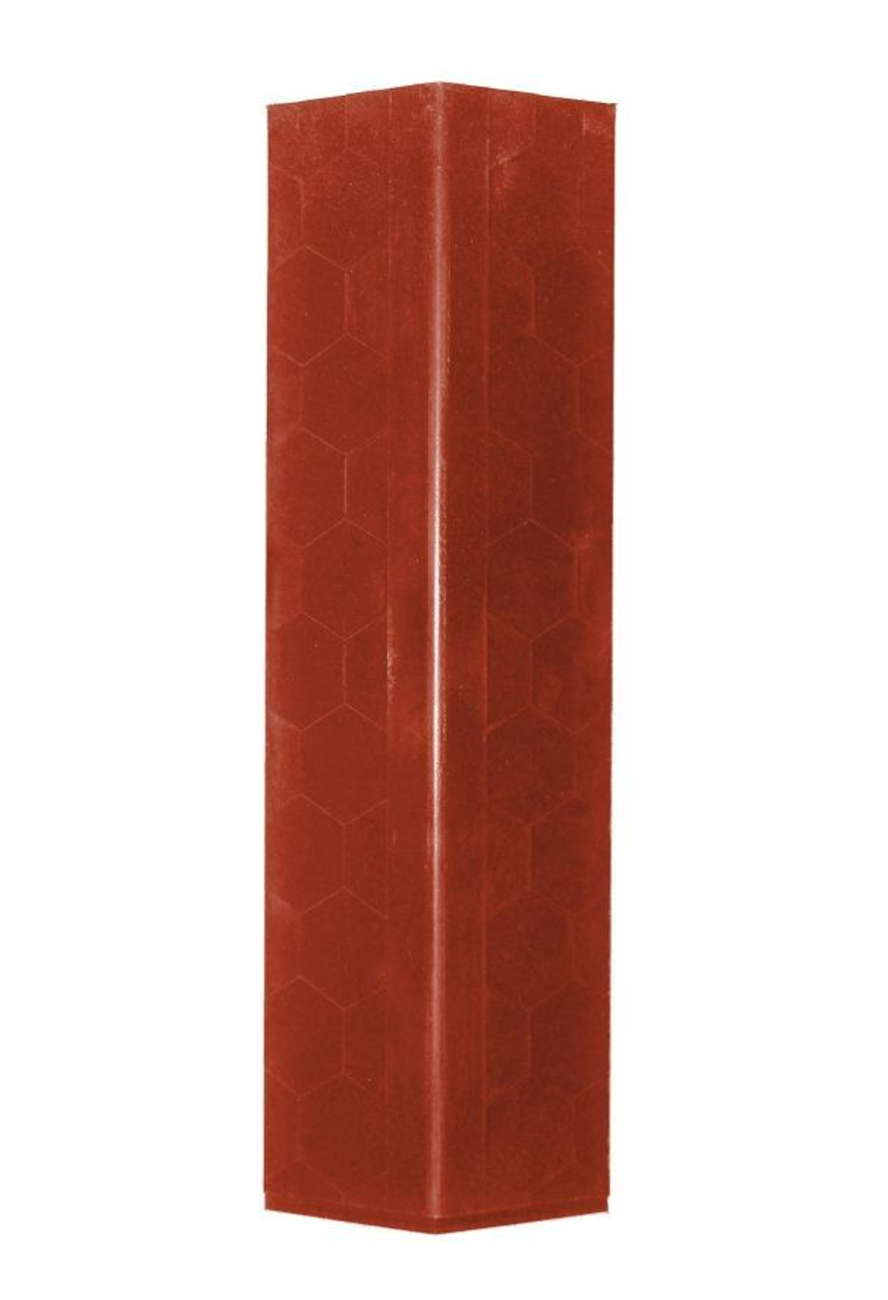 Полимер-песчаный парапет на пролёт забора в 0,5 кирпича, 500 × 130 × 15, «Гибкая черепица» (терракотовый)