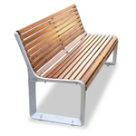 Скамейка алюминиевая «Варшава»