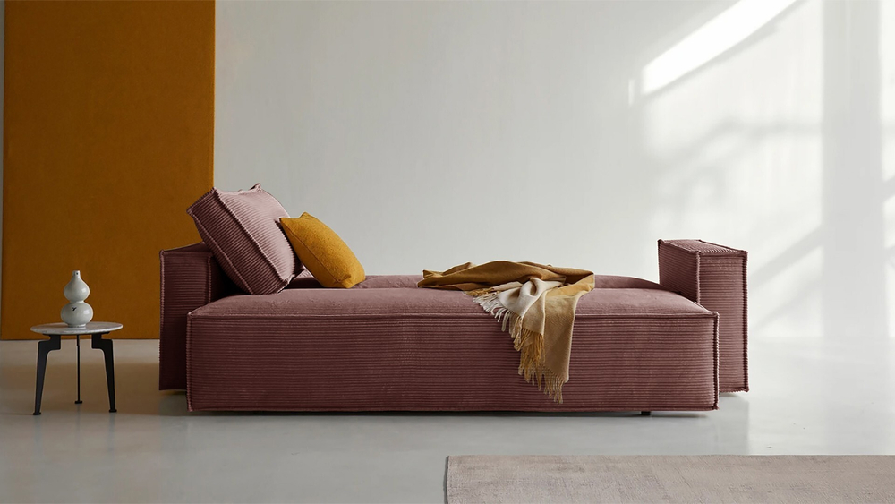 Диван Софт 3 Cilium Coral 240*94*80 см, Розовый Вельвет Еврокнижка Фиеста