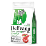 Delicana корм сухой для взрослых собак мелких пород ягнёнок, рис