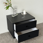 Тумба прикроватная подвесная ROYAL 5302 эко (Черный-р.черная)