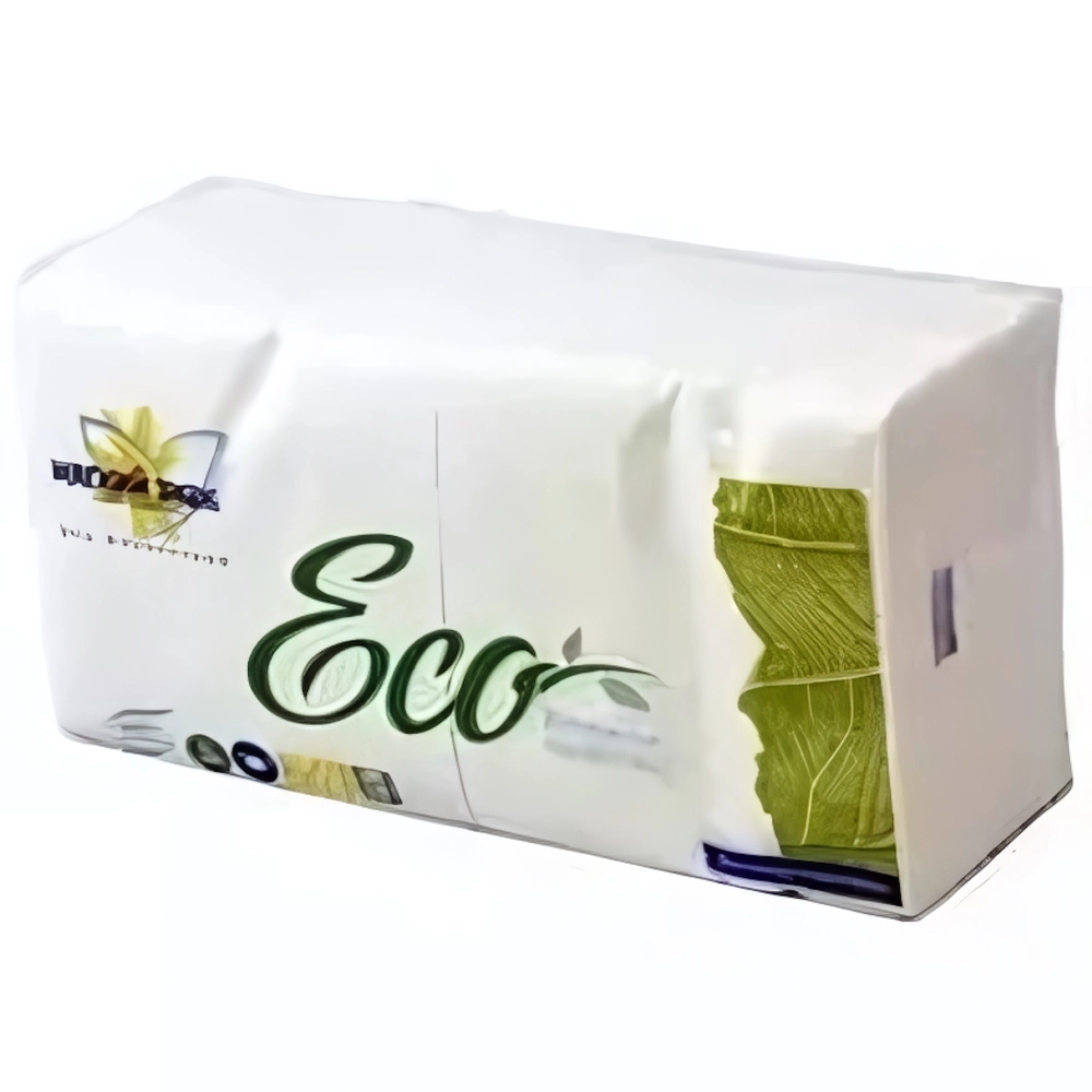 Салфетки бумажные МЯГКИЙ ЗНАК ECO 1 сл., 250л, белые