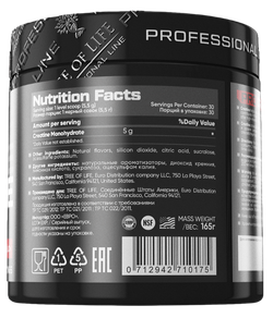 Tree Of Life PRO LINE Creatine Monohydrate 165 g , Креатин со вкусом