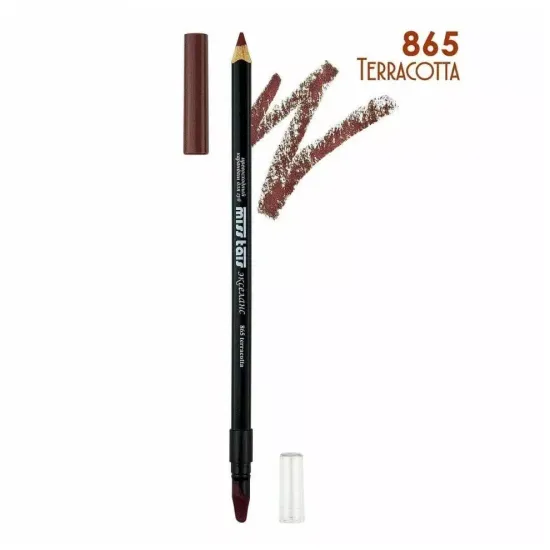 Карандаш для губ Miss Tais 865 terracotta с аппликатором Экселанс