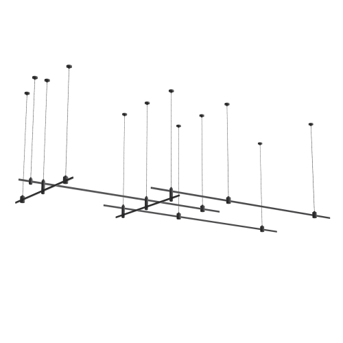 ST8055.431.27 Готовая конструкция для модульных светильников FARM без светильников, без блока питания ST-Luce Черный FARM
